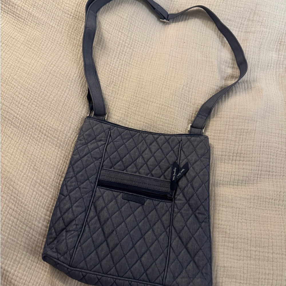 Vera Bradley Quilted Crossbody Bag - Denim Blue